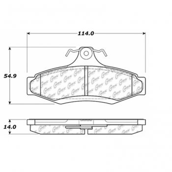 106.07240 Тормозные колодки PosiQuiet Extended Wear MITSUBISHI 
