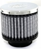 18-01501 Afe Power Фильтр воздушный, система вентиляции картера Pro DRY S (сухой) 1-1/2 F x 3 B x 3 T(Chr) x 2-1/2 H in