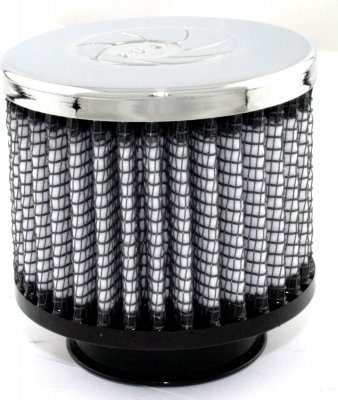 18-01501 Afe Power Фильтр воздушный, система вентиляции картера Pro DRY S (сухой) 1-1/2 F x 3 B x 3 T(Chr) x 2-1/2 H in 
