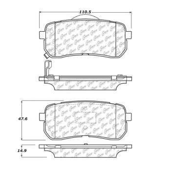 106.13020 Тормозные колодки PosiQuiet Extended Wear HYUNDAI ; HYUNDAI/VERACRUZ