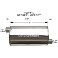 14236 Magnaflow Глушитель прямоточный 14" Body