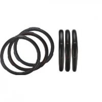 чехол на руль - Fake Leather Blue Stitching