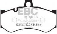 DP9072 EBC Brakes Orangestuff Тормозные колодки ALCON
