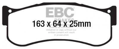 DPX2048 EBC Brakes Ultimax2 Тормозные колодки перед TOYOTA Alphard, Estima, Lucida, Previa, Vellfire выпуска 2006-2023 года