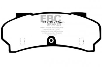 DP252 EBC Brakes Ultimax2 Тормозные колодки перед  PEUGEOT J7, J9 выпуска 1973-1985 года