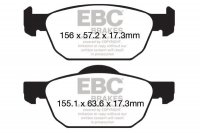 DP22154 EBC Brakes Greenstuff тормозные колодки перед. HONDA Civic