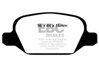 DP1430  EBC Brakes Ultimax2 Тормозные колодки зад. ALFA ROMEO 147