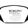 DP1430  EBC Brakes Ultimax2 Тормозные колодки зад. ALFA ROMEO 147