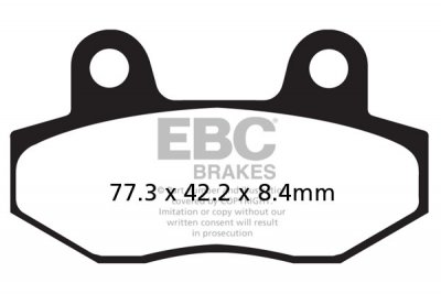 FA086/2HH EBC BRAKES Double-H™ тормозные колодки  HYOSUNG Comet, GT, GV, RT, RX, XRX 2003-2012 года выпуска