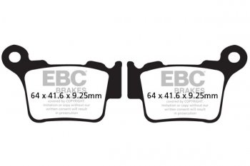 FA368TT EBC BRAKES Organic тормозные колодки  BMW G; HUSABERG FE, FS570, FX450, TE; HUSQVARNA CR, SM, SMR, TC, TE, TE510, WR; KTM EXC, EXC-E, EXC-F, EXC-R, SMR, SX, SXC, SX-F, XC, XC-F; OSSA Enduro; RIEJU Marathon; SHERCO SE 2003-2012 года выпуска