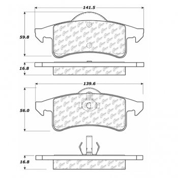 309.07910 StopTech Тормозные колодки Performance Pads   для: JEEP 