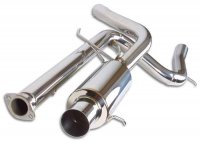 1786 Vibrant Performance TPV Turbo 76мм Выхлопная система (после катализатора) для 1995-1999 Mitsubishi Eclipse GS-T (FWD) и 1995-1998 Eagle Talon Tsi (FWD)