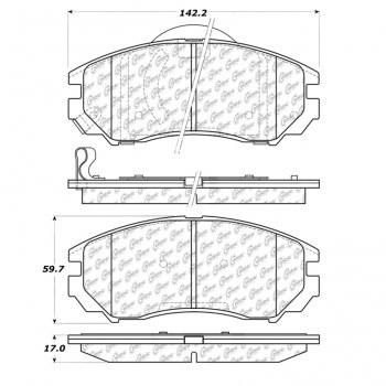 309.11040 StopTech Тормозные колодки Performance Pads HYUNDAI 