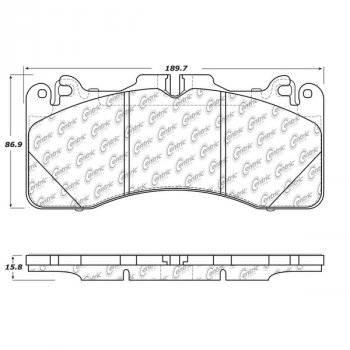 104.14400 Тормозные колодки Posi-Quiet Metallic LEXUS перед 