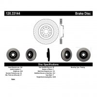120.33144 Тормозные диски Premium VOLKSWAGEN перед