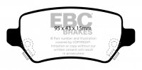DP21447 EBC Brakes Greenstuff тормозные колодки зад HOLDEN Astra; OPEL / VAUXHALL Astra, Combo Tour, Meriva, Zafira