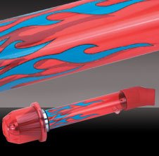 TRNSPRNT INTKE W/FLTR RED Air Intake Systems With Turbine Filter