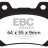 FA088HH EBC BRAKES Double-H™ тормозные колодки  NORTON Commander; YAMAHA BT, FJ, FZ, GTS, RD, RVZ, SRX, TDM, TRX, TZR, V-Max, XJ, XV, YX, YZ