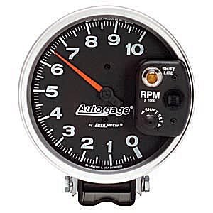 5" тахометр, 10,000 RPM, SHIFT-LITE IN SHIELD, AG AUTO METER #233903 Tachometer Monster Shift-Lite