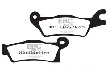 FA618TT EBC BRAKES Organic тормозные колодки  CAN AM Outlander, Renegade 2012-2012 года выпуска