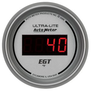 2-1/16" E.G.T. датчик пирометр 0-2000`F, DIGITAL SILVER AUTO METER #6545 Pyrometer