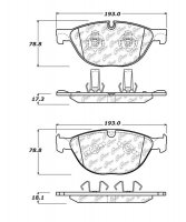 104.14480 Тормозные колодки Posi-Quiet Metallic JAGUAR перед