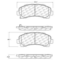 105.16770 Тормозные колодки Posi-Quiet Ceramic CHEVROLET, ISUZU перед