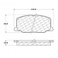 106.03560 Тормозные колодки PosiQuiet Extended Wear LEXUS, TOYOTA