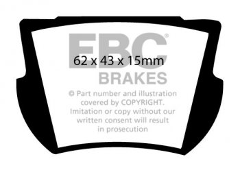 DP2145 EBC Brakes Greenstuff тормозные колодки перед. AUSTIN HEALEY Sprite; BERKELEY Bandit; INNOCENTI 950 Sport; TURNER 950 Sports, Mark; зад. DIVA GT B-Type, GT D-Type, Valkyr; LOTUS Elan выпуска 1958-1968 года