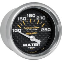 2" датчик температура воды, 100-250`F SSE, CARBON FIBER AUTO METER #4737