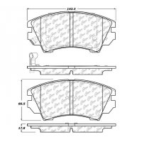 106.14040 Тормозные колодки PosiQuiet Extended Wear CHEVROLET