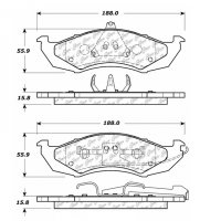 104.04170 Тормозные колодки Posi-Quiet Metallic MERCURY