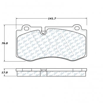 104.12230 Тормозные колодки Posi-Quiet Metallic MERCEDES-BENZ 