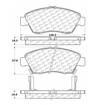 105.09480 Тормозные колодки Posi-Quiet Ceramic HONDA 