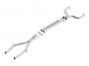 60607 BORLA Средняя часть X-Pipe w/Mid Pipes 2016-2017 Camaro SS 6.2L 1 