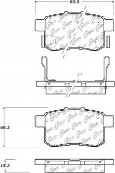 309.14510 StopTech Тормозные колодки Performance Honda Задние