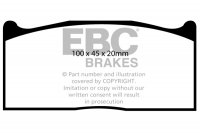 DPX2044 EBC Brakes Ultimax2 Тормозные колодки LANCIA Ypsilon
