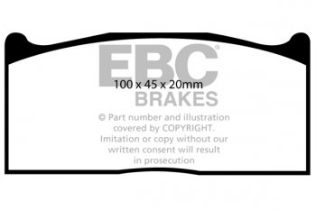 DPX2044 EBC Brakes Ultimax2 Тормозные колодки LANCIA Ypsilon выпуска 2006-2011 года
