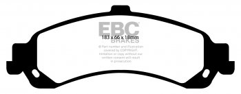 DP41635R EBC Brakes Yellowstuff Тормозные колодки зад CHEVROLET Aveo; CITROEN Berlingo; DAEWOO Korando выпуск 1996-2011 года