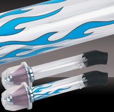 TRNSPRNT INTKE W/FLTR CLR Air Intake Systems With Turbine Filter