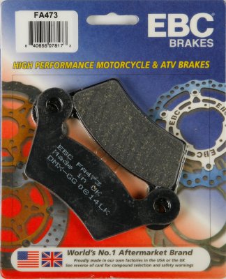 FA473 EBC BRAKES Organic тормозные колодки  CAN-AM Spyder 2008-2012 года выпуска