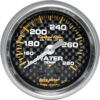 2" датчик температура воды, 140-280`F MECH, CARBON FIBER AUTO METER #4731