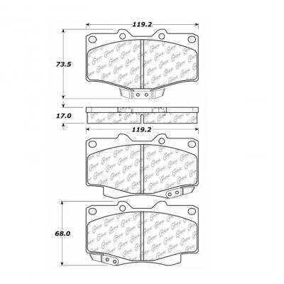 309.04360 StopTech Тормозные колодки Performance Pads TOYOTA 