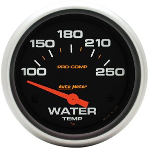 2-5/8" датчик температура воды, 100- 250`F, SSE AUTO METER #5437 Water Temperature