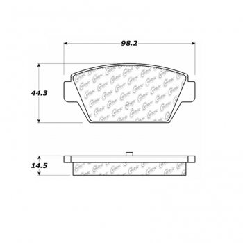 105.03290 Тормозные колодки Posi-Quiet Ceramic DODGE, EAGLE ; DODGE/COLT; EAGLE/2000; EAGLE/SUMMIT; EAGLE/TALON