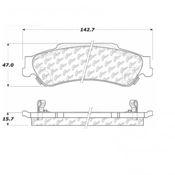 106.07290 Тормозные колодки PosiQuiet Extended Wear CHEVROLET ; CHEVROLET/S10BLAZER; CHEVROLET/S10; CHEVROLET/T10BLAZER