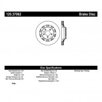120.37062 Тормозные диски Premium PORSCHE зад левый
