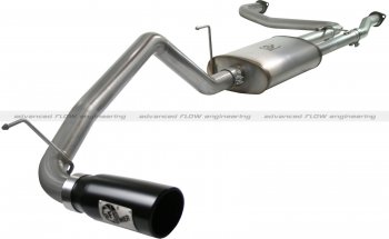 49-46102-B Afe Power Выхлопная система Cat-Back Nissan Titan 04-14 V8-5.6L (насадка черная) 