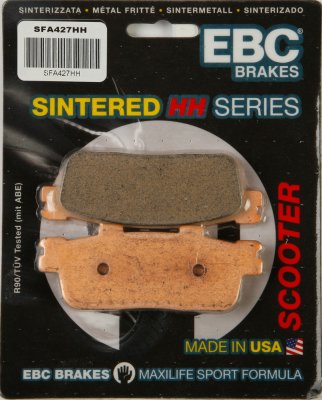 SFA427HH EBC BRAKES  Double-H тормозные колодки  DAELIM ET, ST; E-TON RXL, VTX, VXL; SYM Citymax, GTS, Quadlander, SB, Trackrunner 2005-2012 года выпуска