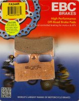 FA344R EBC BRAKES Organic тормозные колодки  C F MOTO CF; CCM LX; EXPLORER Atlas, Everest; GOES 520, G; QUADZILLA CUV, QZ, RL, RS, Z; W.T. MOTORS WT; YAMAHA YF
